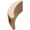 Ekena Millwork 5-inch W x 8-inch D x 8-inch H Thorton Rough Cedar Woodgrain TimberThane Knee Brace, Primed BRCUR05X08X08THRRCPR - alternate 6